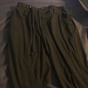 black joggers